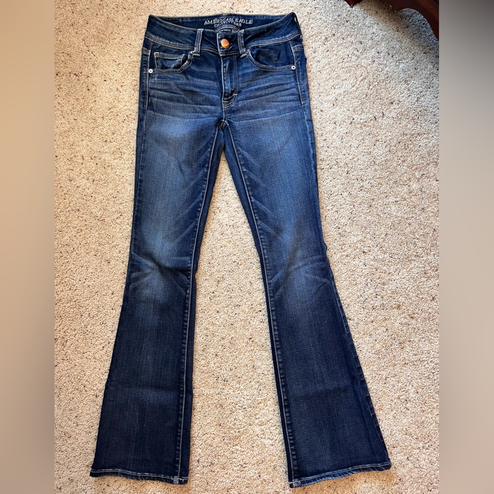 American Eagle Outfitters Dark Blue Boot Cut Jeans
